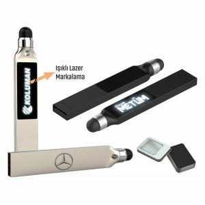 TOUCHPAD, IŞIKLI LAZER KAZIMA METAL USB FLASH BELLEK